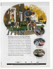 Chrysler Plymouth Dodge Jeep Mopar 1998 Vintage Print Advertisement