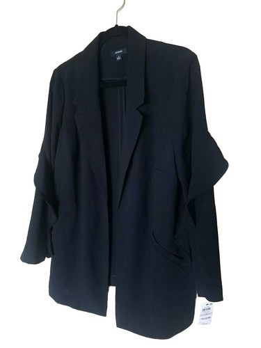 ALFANI Womens Ruffle Open Front Jacket 1X - $109 - Picture 3 of 3