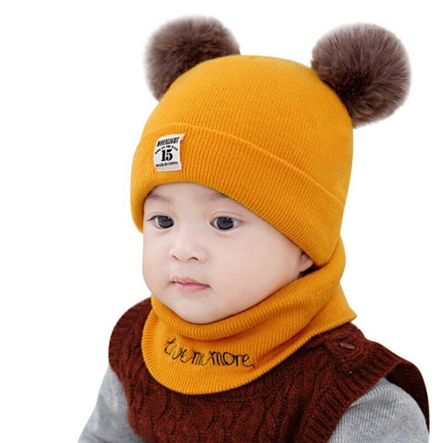 Gorros De Invierno Para Niños Bebes Cálido Ropa Gorro Baby Algodón Hat Cap New