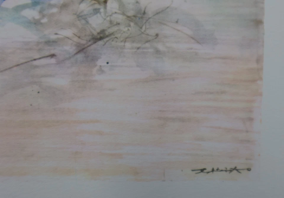 ZAO WOU-KI: Break of the Sea, grabado firmado, 1966 #ARTE CHINO Foto 3 de 4