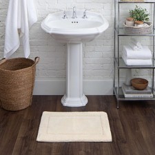 Parchment 1'9 x 2'10 Inch Bath Mat Washable NonSlip Floor Rug