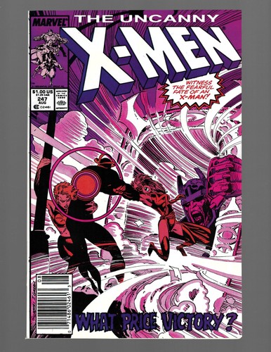 The Uncanny X-Men #247 Kiosk Variante (Marvel Comics August 1989) Sehr guter Zustand