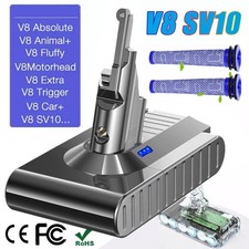 V8 Battery 21.6V 9.5Ah for Dyson V8 Animal SV10 V8 Absolute V8 Fluffy / Filters