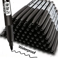 6 PCS Permanent Marker Pen Manga Drawing Markers Black Blue Red Waterproof Ink S
