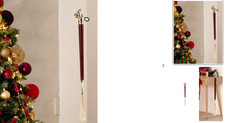Beautiful Long Metal Shoe Horn Schima Wood Handle Solid Brass Lion Head 16''