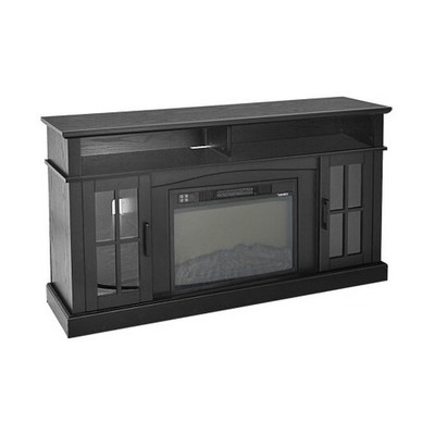 Fireplace TV Stand for TVs Up to 65 Inch with Side Cabinets and Remote Control-B