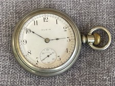Elgin Grade 287 18s Sidewinder 7j Train Design Dueber Case Pocket Watch Repair