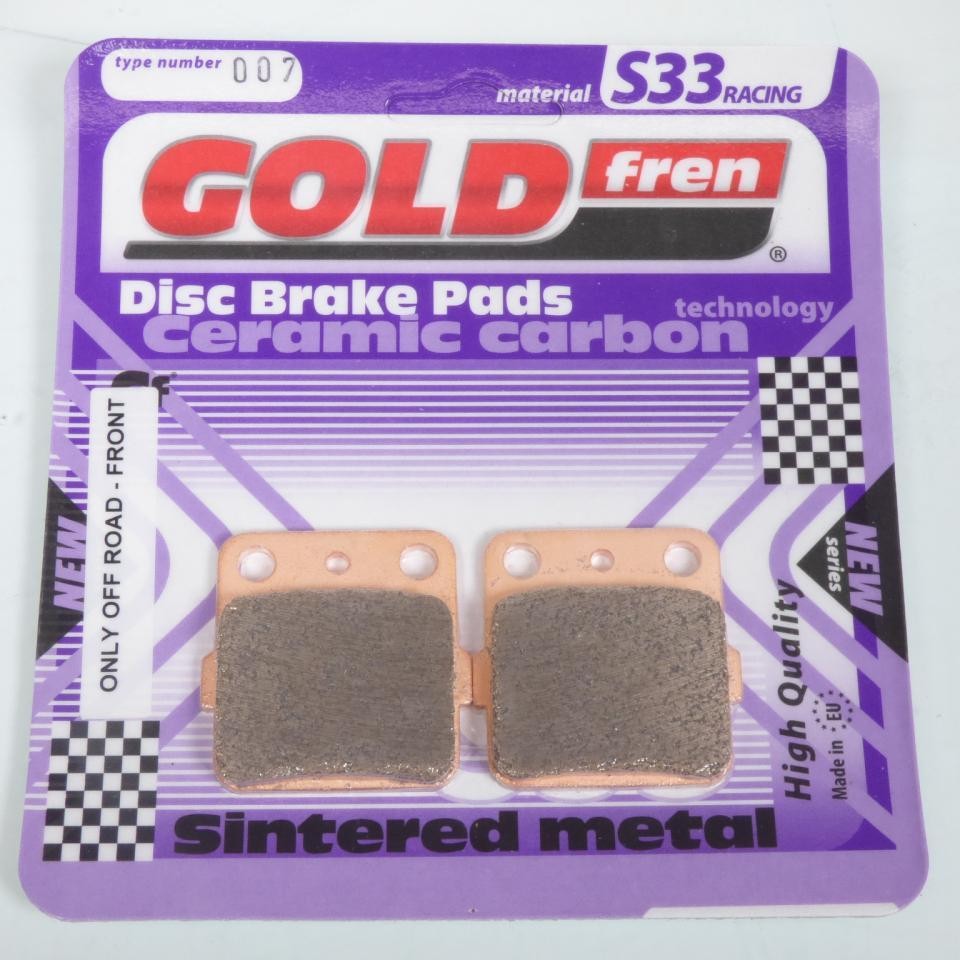 Plaquette frein Gold Fren résolvant le manque de mordant du Kawasaki KVF 400