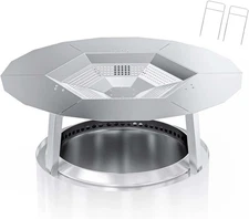 One-Piece Heat Deflector Replacement for Solo Stove Yukon 27" Fire Pit, Stainles