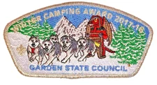 Garden State Council SA-59:1? Winter Camping Award 2017- 2018 EARNED CSP - MINT