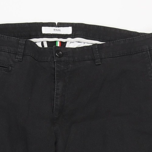 Pantalón chino negro Brax para hombre 34/32 ajuste regular - Imagen 10 de 12