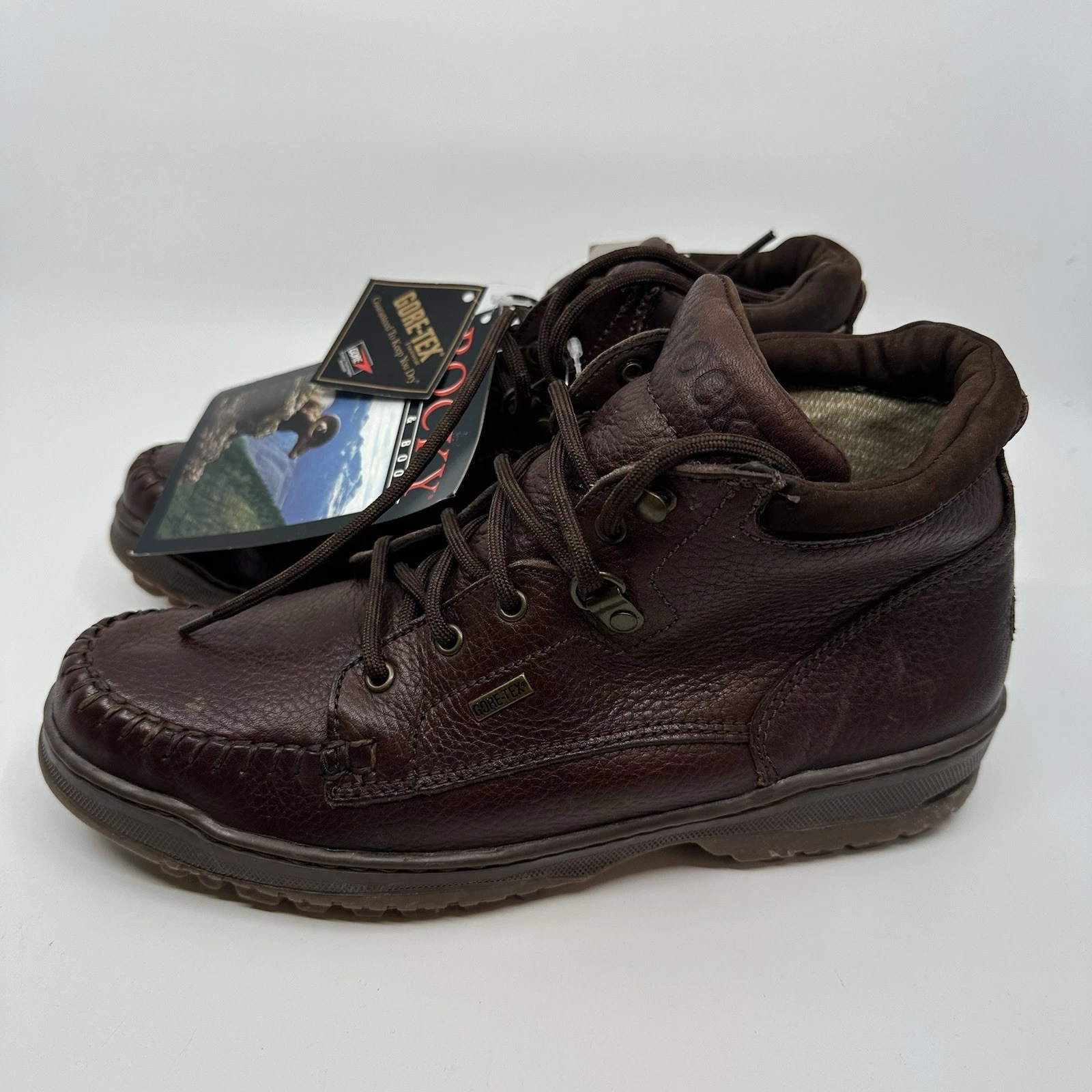 Rocky Boots Men's 8.5 Medium Brown Leather Hiking Camping Gore Tex Waterproof
Opens in a new window 