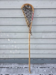 Beautiful VINTAGE Old Wooden MOHAWK Lacrosse Stick  46" x 8"