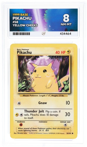 Pikachu graded ACE 8 for sale on eBay