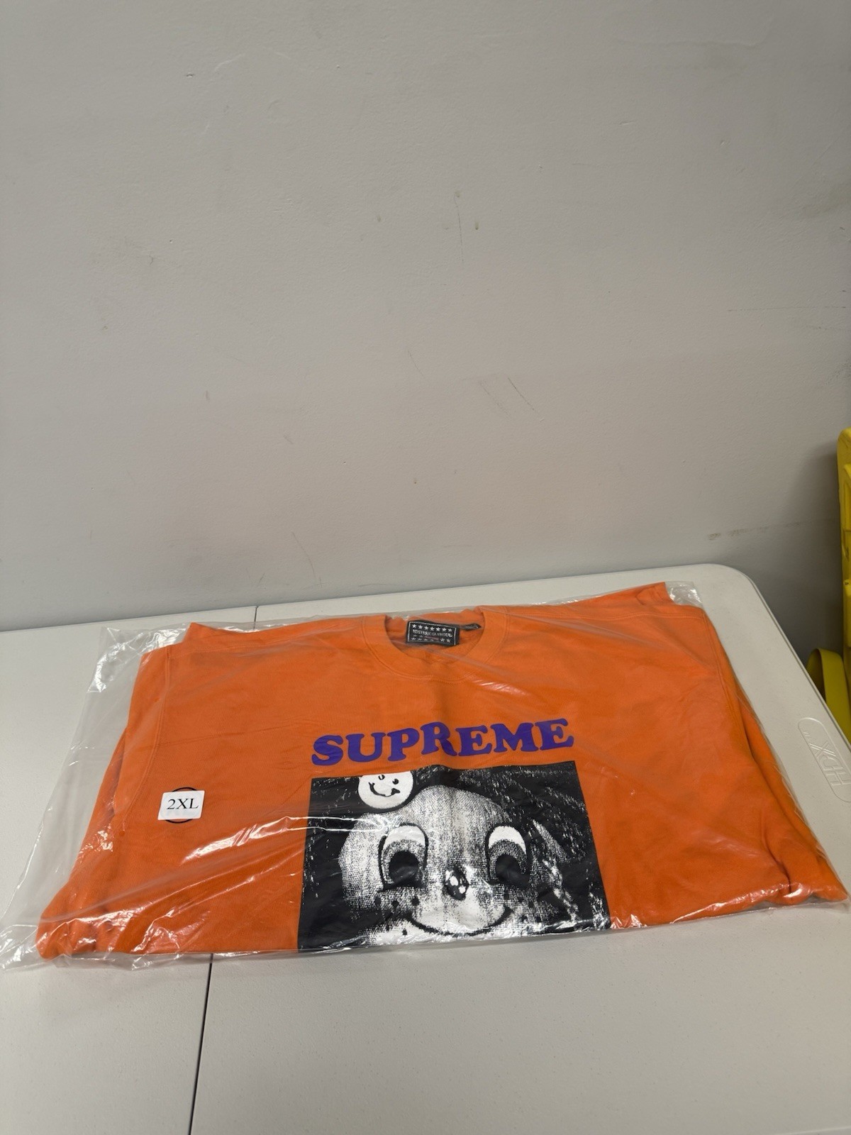 Supreme Orange Hysteric Glamour Crewneck SS21SW77 size 2XL 