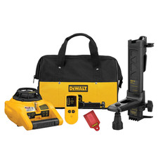 DeWALT DW074KD Self-Leveling Interior/Exterior Rotary Red Laser Level Kit
