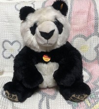 Steiff Manshill Panda stuffed toy, used, 35cm