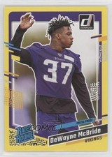 2023 Panini Donruss Rated Rookie Press Proof Yellow DeWayne McBride #366 14dq