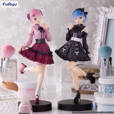 Rem & Ram Bundle - Furyu Trio try it Figure - Girly Coordinate / Re Zero