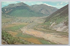 Vintage Photochrome Postcard The Silverton Colorado Scenic Train RP291
