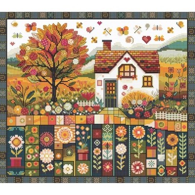 Herbstmuster Kreuzstich Set - Andriana