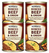Newgate Minced Beef & Onion 400g x4 Tins Cottage Pie Filling Tinned Food
