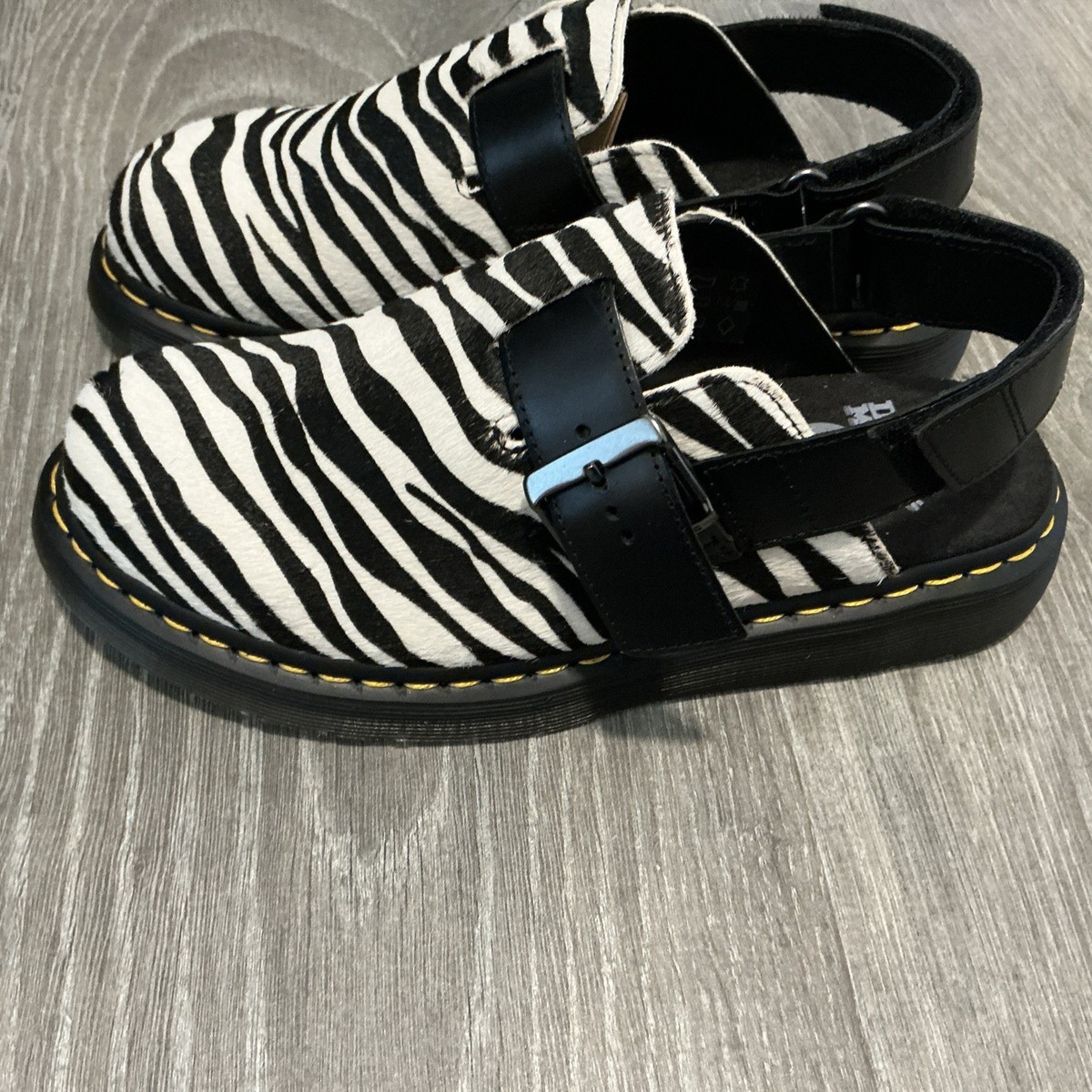 Dr. Martens Jorge II Slingback Mules Animal Print Shoes Men's 10