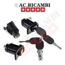 KIT SERRATURE COMPLETO PORTE COFANO POST. ACCENSIONE CON CHIAVI FIAT PANDA 141