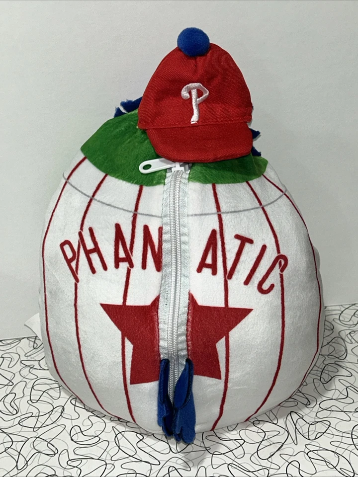 PHILLIES PHANATIC MASCOT Phillies Kids Club Hideaway Plush Blanket  PREOWNED - Image 3 of 4
