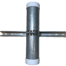 3" EMT Conduit Pre Cut 15" for Cable Installations with Caps and Unistrut Han...