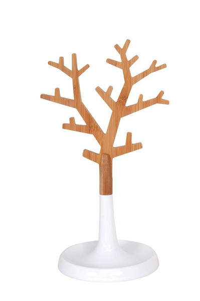 Bambus SchmuckstäNder Schwarz 30Cm - Schmuckbaum Schmuck Organizer Schmuckhalter-image