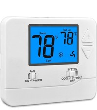Suuwer Non-Programmable Thermostats for Home 1 Heat/1 Cool Conventional Single-S