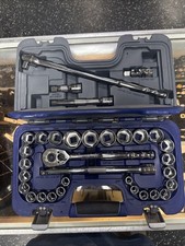 Blue Point 33 Pc 12 Drive Saemetric Socket Set Blpgss1233 Great Condition