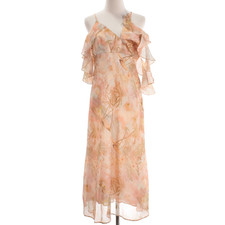 Zimmermann NWT Illuminate Flutter Midi Dress Size 3 (US 10) Pink/Multi