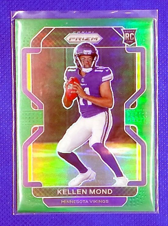 2021 Panini Prizm #351 Kellen Mond Rookie Green Minnesota Vikings