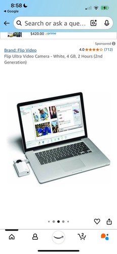 Flip Ultra Video Camera - White, 4 GB, 2 Hours (2nd Generation) - Picture 5 of 13