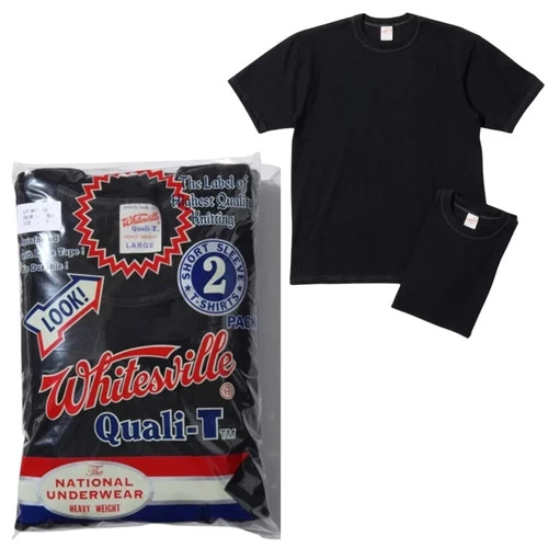 Whitesville WV73544 2-PACK T-SHIRT Black Size Medium,XL, 2XL Men's Made in Japan - product listing photo