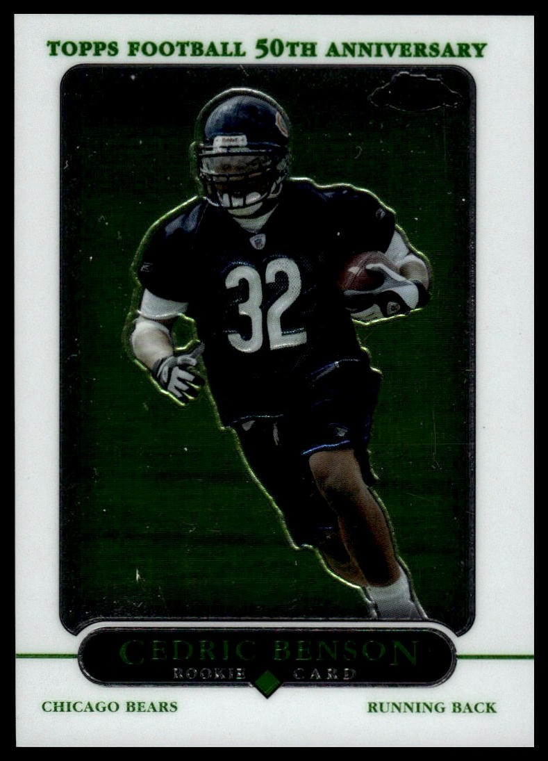 2005 Topps Chrome Cedric Benson #167 Rookie Chicago Bears