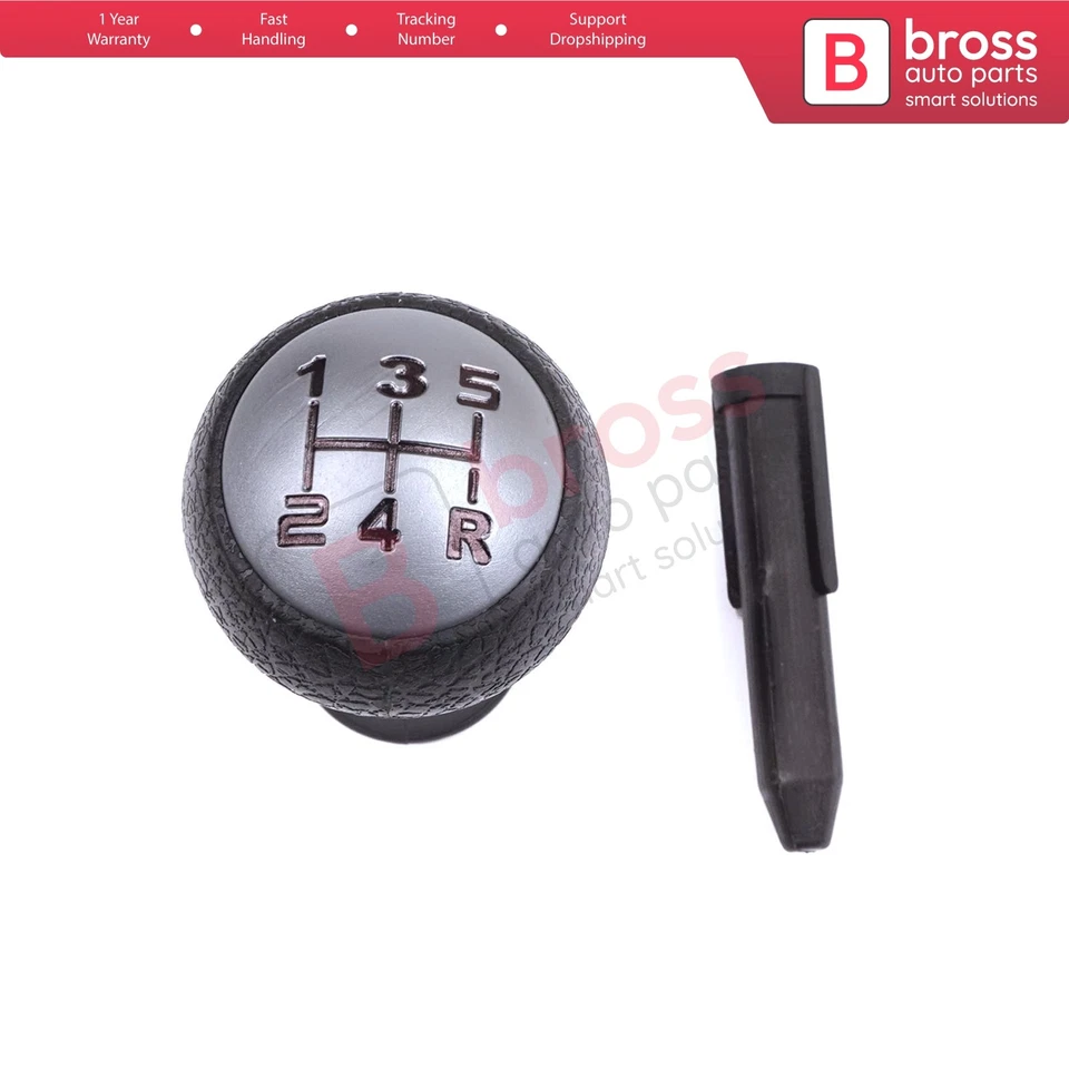 5 Speed Gear Shift Stick Knob Black Gray For Peugeot 106 206 306 406 605 2403AP Foto 2 de 4