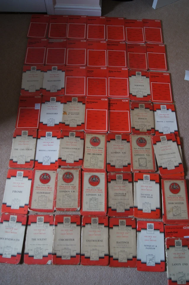 Vintage Ordnanace Survey OS One Inch and others maps - pay one postage price - Image 2 of 4