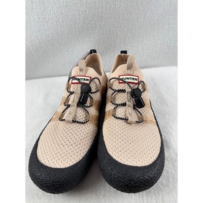 Hunter Women Sz 9 Videl Knit Mesh Sneakers Pink Water Repellent Casual Slip On