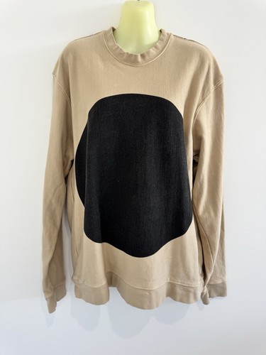 Bassike Dot Fleece Crew Sweat Size L - Picture 1 of 5