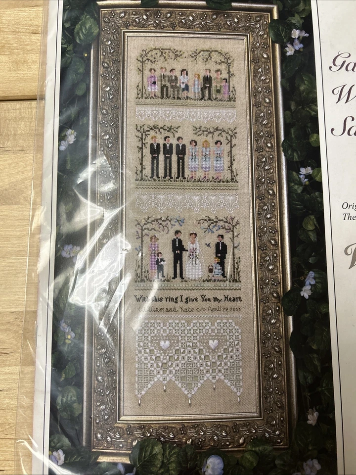 The Victoria Sampler Garden Wedding Sampler Cross Stitch Leaflet/Accessory Pack - Image 2 of 4