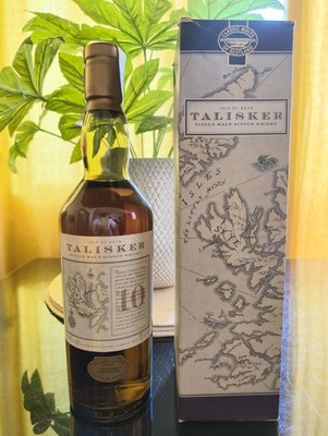 Talisker 10 jahre single malt scotch whisky map label 70CL