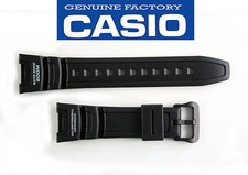 Genuine Casio Rubber Black Digital Compass Twin Sensor Watch Band Strap SGW-100