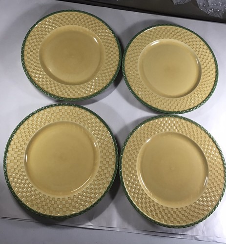 4 PFALTZGRAFF Circle of Kindness Green/Gold 11” Plates Jana Kolpen/Mary Tiegreen - Picture 8 of 8