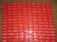 Vintage Personalized U S A Red Mini Bike  Vanity Metal License Plate Sign M-Z