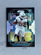 2021 Panini Chronicles Prizm Black Jaylen Waddle #PB-10 Silver Prizm Rookie RC