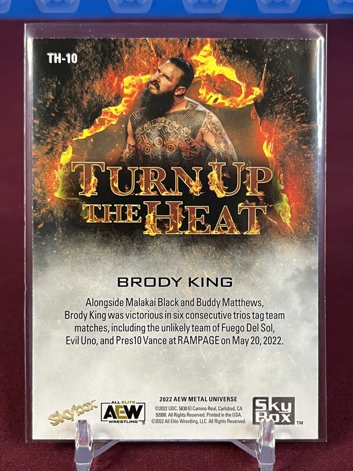 2022 AEW Metal Universe Turn Up The Heat Brody King TH-10 1:38 (b) - Image 2 of 2