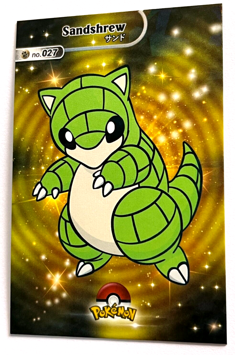 sandshrew full art pokemon card #27 Topps TV Pokmon Animation Edition with a unique Mega Evolution card. Sandshrew | Fusion Strike |